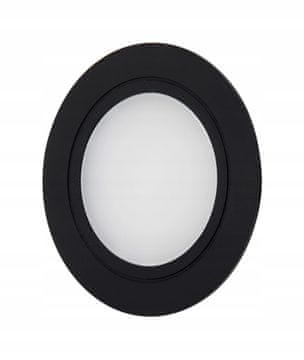 LED ugradna svjetiljka za namještaj 2W crna 3000K 120 lm 55 mm SLL01