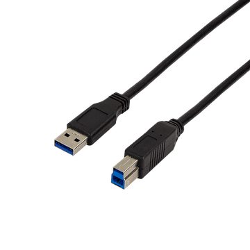 USB 3.0 AB kabel 1 m LogiLink USB-A na USB-B kabel 5 Gbps oklopljeni crni