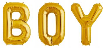 BALON ZA BABY SHOWER ZLATNI S NATPISOM DJEČAK VELIKI FOLIJA