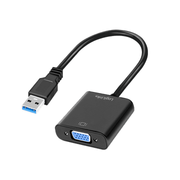 USB 3.0 na VGA 1080p adapter, crni, 0,15 m - LogiLink