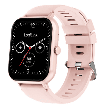 LogiLink Edge 46 mm HD LCD BT 5.4 IP68 ženski pametni sat SOS pozivi sportski