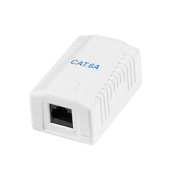 RJ45 LAN Cat.6A Nadgradni LogiLink 10GbE PoE+ UTP Internet Box 1x RJ45 Bijeli