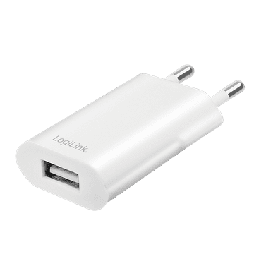 LogiLink USB zidni punjač, kompaktan, brzo punjenje, snažan 5 W
