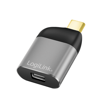 USB-C na Mini DisplayPort 8K adapter - LogiLink, aluminij, crno/sivi
