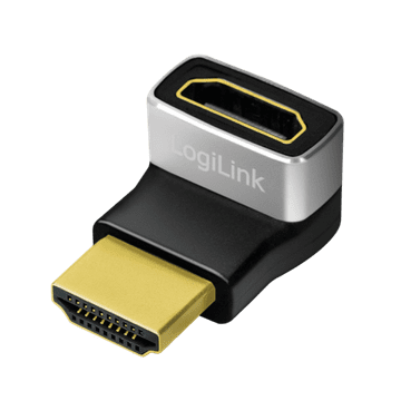 HDMI adapter 270° kutni 8K 60Hz LogiLink A/M na A/F pozlaćeni Ultra HD ARC