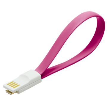 LogiLink magnetski USB 2.0 mikro USB kabel ravni ružičasti za punjenje