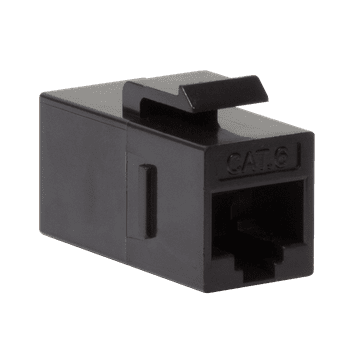 Keystone konektor Cat.6 2x RJ45 UTP LogiLink Professional, crni, 14,5 mm