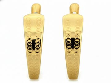 Zlatne naušnice 585, elegantne moderne ukrasne pločice, klasične i moderne