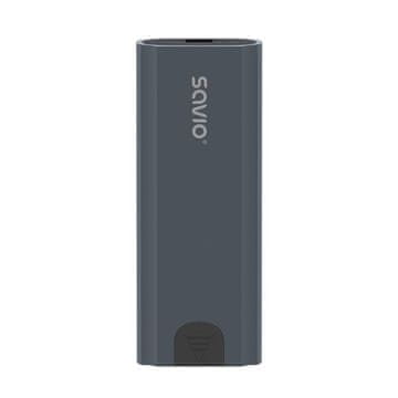 Savio AK-67 M.2 NVMe SSD eksterni kućište, USB-C 3.1, sivo