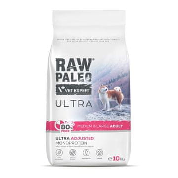 VetExpert Sirova Paleo Ultra svinjetina za odrasle, srednja i velika, 10 kg
