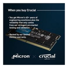 Crucial 16GB DDR5 5600 MHz SODIMM CT16G56C46S5 memorija