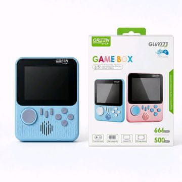 Green Lyca GameBOX 666v1 Igraća konzola – 666 ugrađenih retro igara – Plava