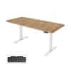 UVI LITE V2 električni stol Chalet Oak i bijeli okvir 139 x 68 x 2,5 cm