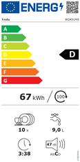 TESLA WD491MW perilica posuđa, 45 cm