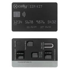 CELLY SIM komplet, adapteri za SIM kartice, pakiranje od 3 komada