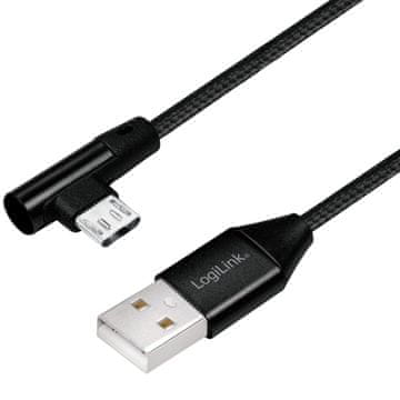 LogiLink Kutni MicroUSB kabel USB 2.0 15W 1m
