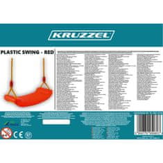 Kruzzel Plastična ljuljačka - crvena 23555