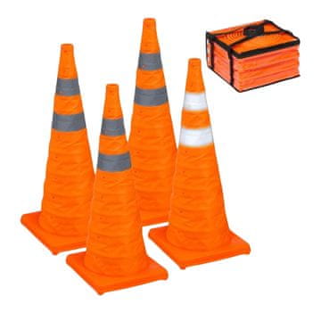 Northix Sklopivi čunjevi 70 cm u pakiranju od 4 komada