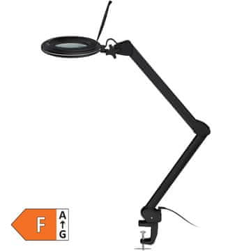 Goobay povećalo 1,75x 10W 800lm LED crna radna stolna svjetiljka s prigušivanjem