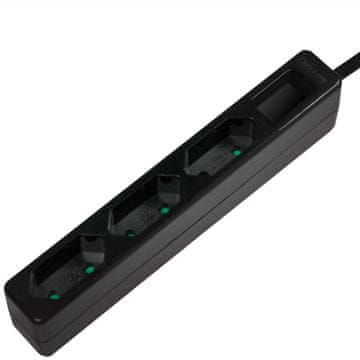 LogiLink Tanka euro utičnica s 3 izlaza 1 5 m crna