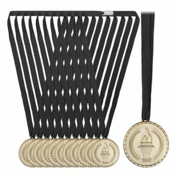 Northix Zlatna medalja za djecu - set od 12 komada