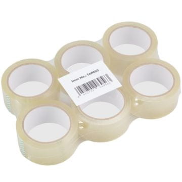 LogiLink Pakirna traka Quiet 48 mm x 66 m prozirna, pakiranje od 6 komada