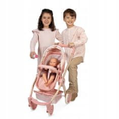 DeCuevas KOLICA ZA LUTKE 3U1 FUNKCIONALNA DUBOKA I DJEČJA KOLICA Toys 80574