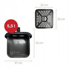 Webber Dvostruka vertikalna friteza bez masnoće AIR fryer 2800W 11L XXL