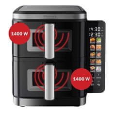 Webber Dvostruka vertikalna friteza bez masnoće AIR fryer 2800W 11L XXL