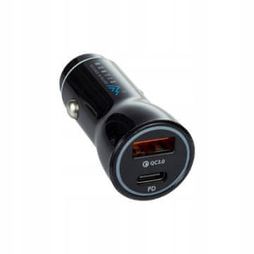 Auto punjač, USB tip C Montis 3000 mA