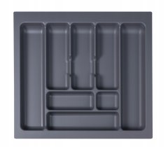 Poli Organizator za kuhinjsku ladicu 60 cm sivi 49 x 53,5 cm 1 kom.