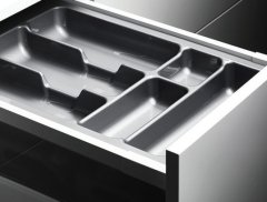 Poli Organizator za kuhinjsku ladicu 60 cm sivi 49 x 53,5 cm 1 kom.