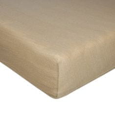 KOMA Jersey plahta s uzorkom 160x200 Parylux | do 20 cm | 5 boja | bež