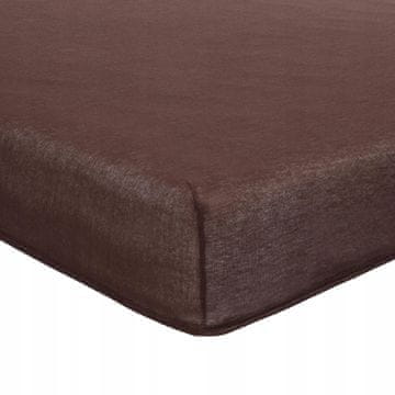 Jersey plahta s uzorkom 160x200 Parylux | do 20 cm | 5 boja | Čokolada