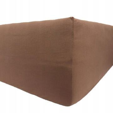 Jersey Deluxe navlaka za posteljinu - čokoladna 140x200 s naramenicom, polirani proizvod