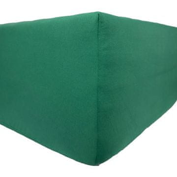 Jersey Deluxe natkrivena plahta - svijetlozelena 140x200 s naramenicama