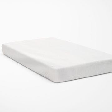 Luksuzna jednobojna plahta s elastičnim uzorkom - bijela 180x200 s elastičnim uzorkom