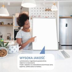 D.RECT PLOČA ZA SUHO BRISANJE 900x600 U ALUMINIJSKOM OKVIRU + MARKER 3160 4 BOJE + MAGNETI + EVA SPUŽVA