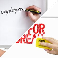 D.RECT PLOČA ZA SUHO BRISANJE 900x600 U ALUMINIJSKOM OKVIRU + MARKER 3160 4 BOJE + MAGNETI + EVA SPUŽVA