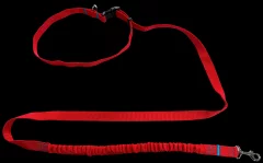 Povodac za pse s amortizerom 380 cm CRVENI podesivi handsfree proizvedeno u Poljskoj