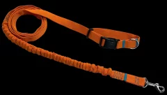 Povodac za pse s amortizerom 380 cm NARANČASTO podesivi handsfree proizvedeno u Poljskoj