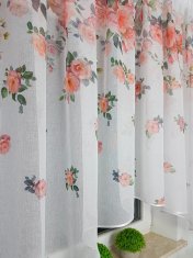 Set zavjesa za balkon 400x150 cm + 140x250 cm od cvjetne tkanine