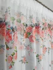 Set zavjesa za balkon 400x150 cm + 140x250 cm od cvjetne tkanine