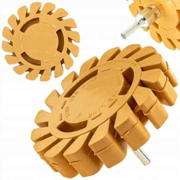 2F Gumeni disk ZA UKLANJANJE LJEPILA S ALU FELGI, BOJE, NALJEPNICA, FOLIJICA