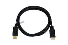 DISPLAYPORT UTIKAČ - HDMI UTIKAČ KABEL 4K DISPLAY PORT HD VITALCO 1,5 m