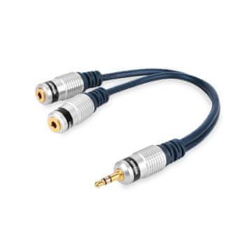JACK 3.5 STEREO ADAPTER UTIKAČ - 2x JACK 3.5 STEREO UTIČNICA (A1)