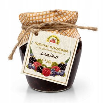 Džem od maline, kupine i borovnice 60% voća za pečenje krafni 240 g prirodni
