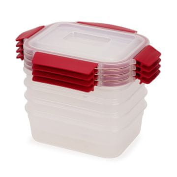Joseph Joseph Red Nest Lock set od 4 posude za hranu za perilicu posuđa