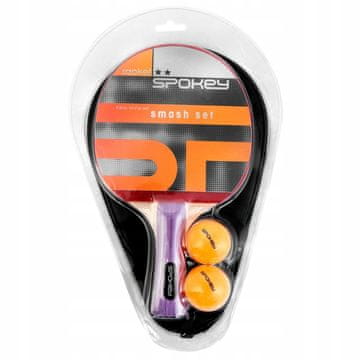 Spokey SET ZA STOLNI TENIS, SMASH SET REKETA, NAVLAKA ZA 2 LOPTICE