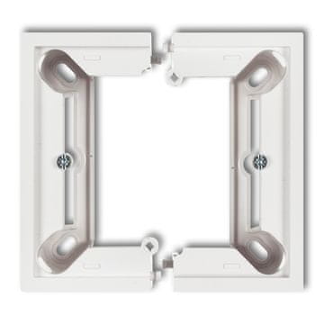 Karlik DECO / MINI mat bijela Jednostruka nadžbukna kutija, sklopiva DECO, MINI 25DPU-1